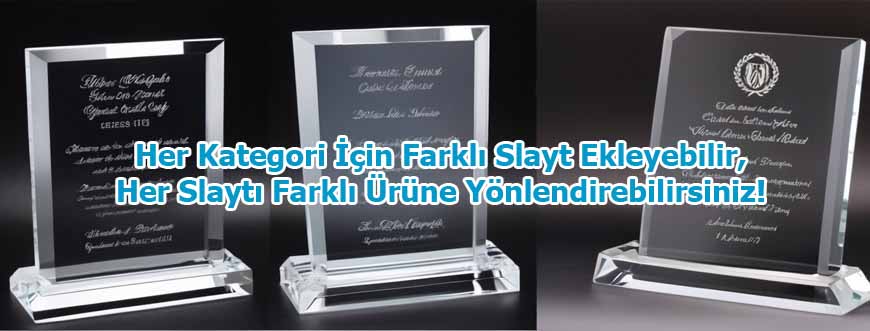 Elmas kesim Premium Kristal Plaket